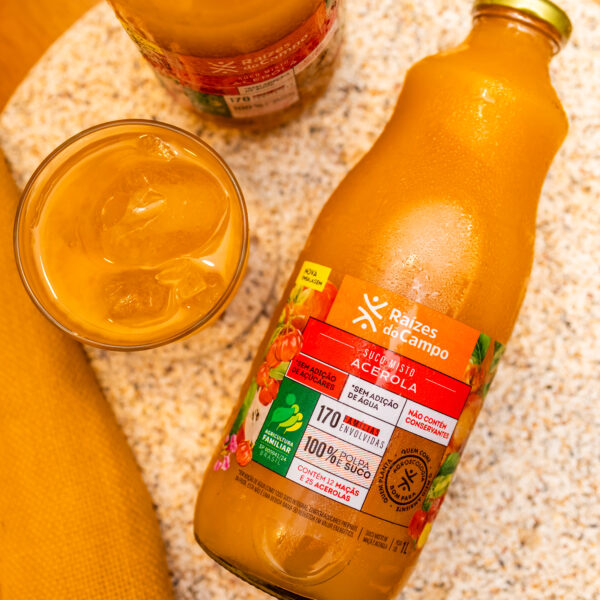 Suco de Acerola e Maçã Integral 1 Litro (Pack com 6) - Imagem 4