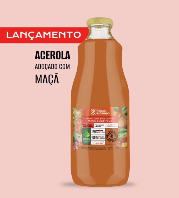 Suco de Acerola e Maçã Integral 1 Litro (Pack com 6) - Imagem 6