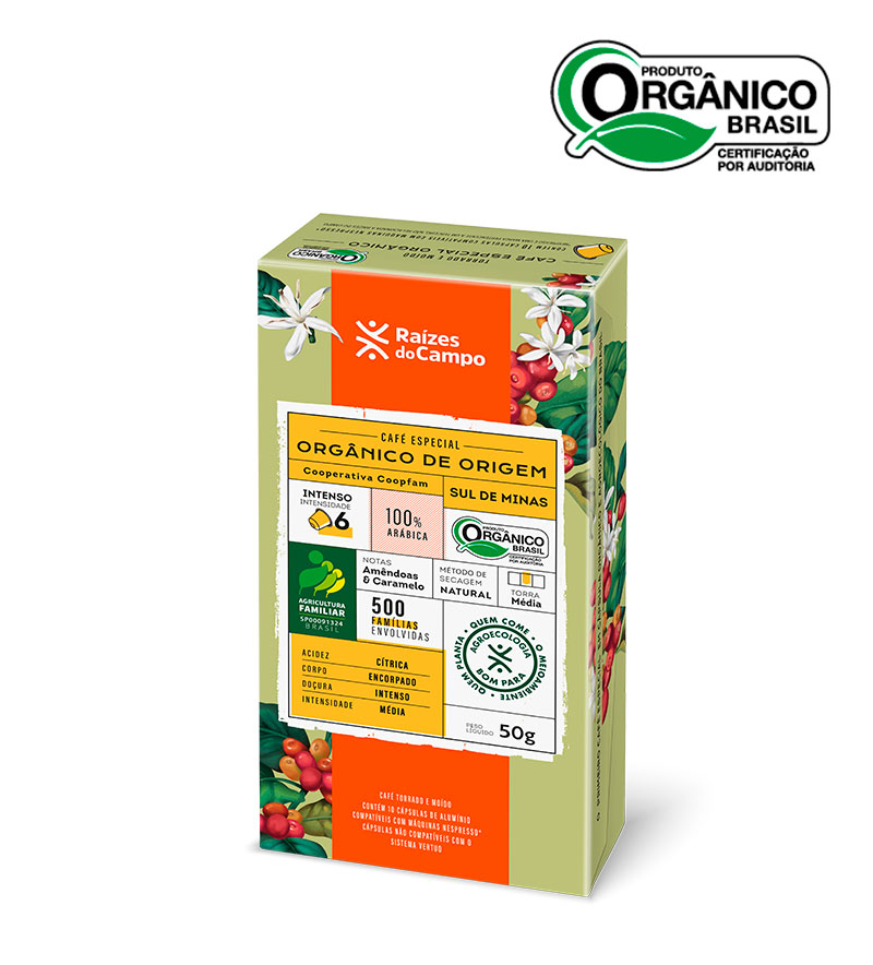 Café Especial Orgânico em Cápsula 50g