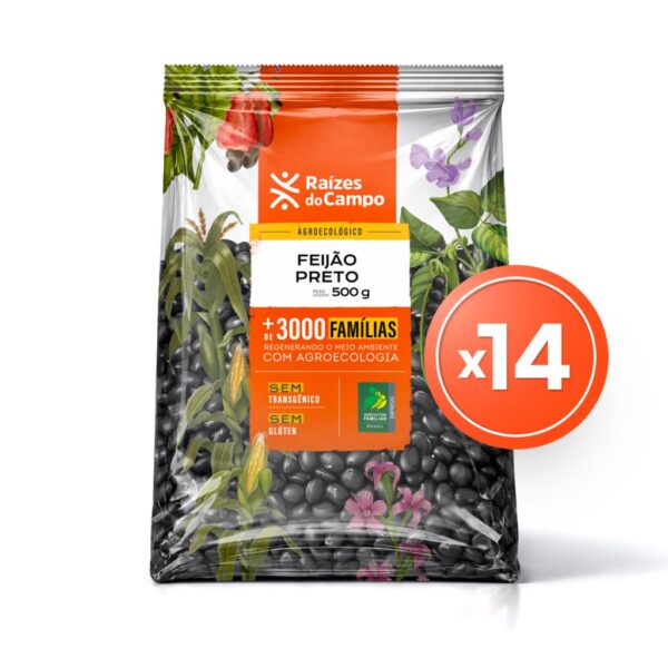 Pack - 14 Unidades de Feijão Preto (500g)