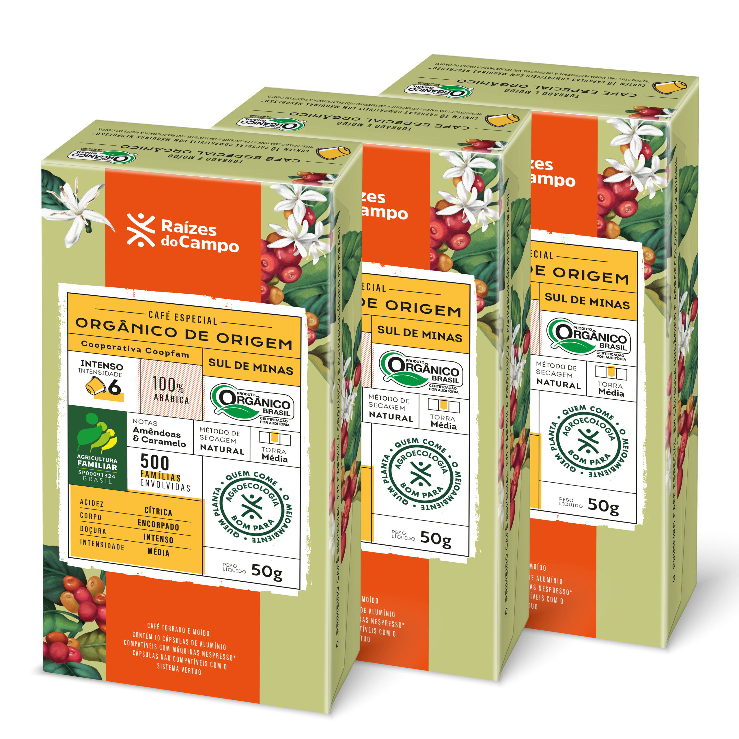 Café Especial Orgânico em Cápsula 50g (Pack com 12)
