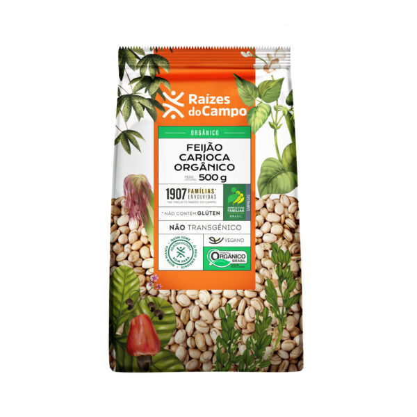 Feijão Carioca Orgânico 500g (PACK COM 14)