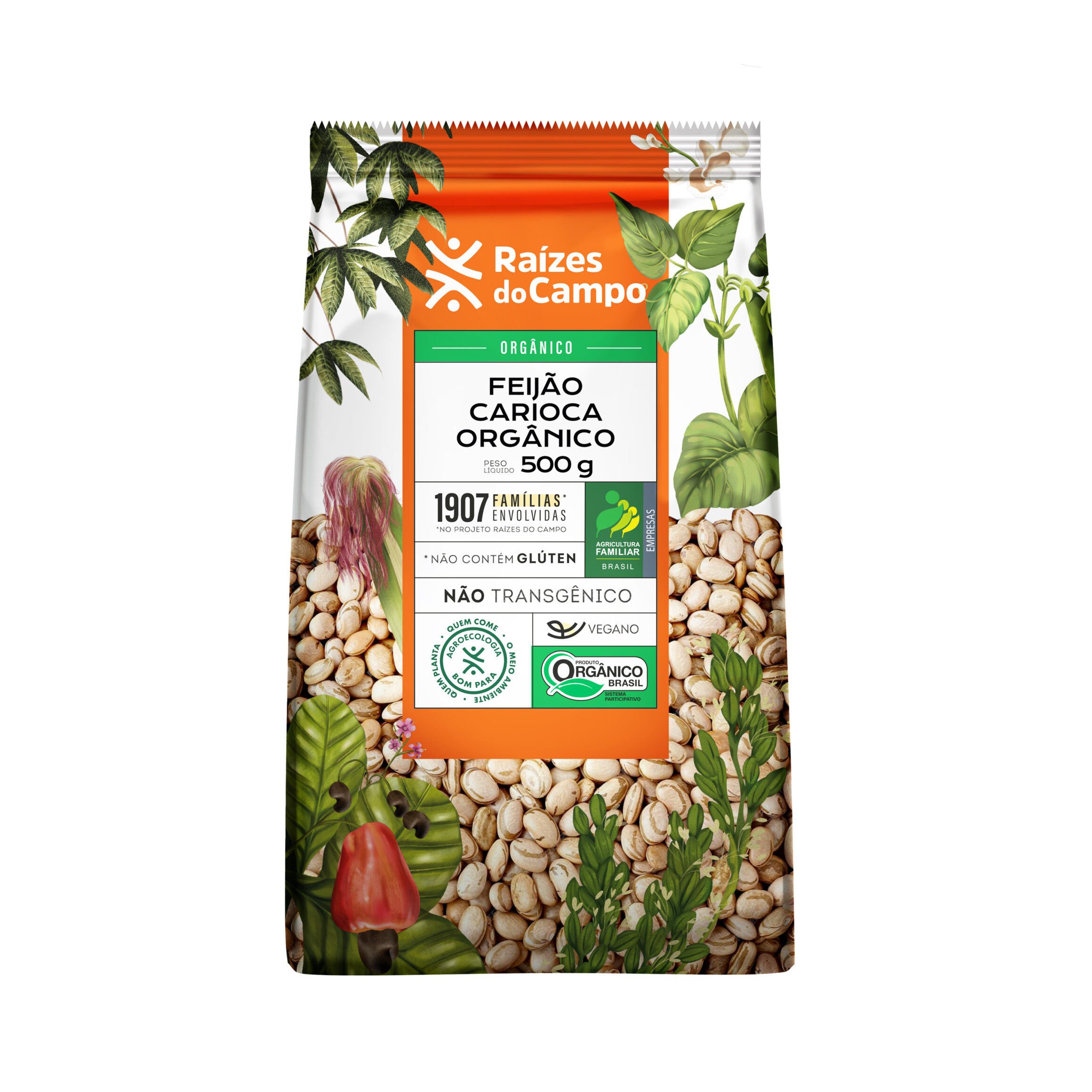 Feijão Carioca Orgânico 500g (PACK COM 14)