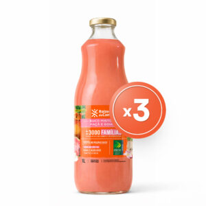 Pack - 3 Unidades de Suco Misto de Maçã e Goiaba (1 Litro)