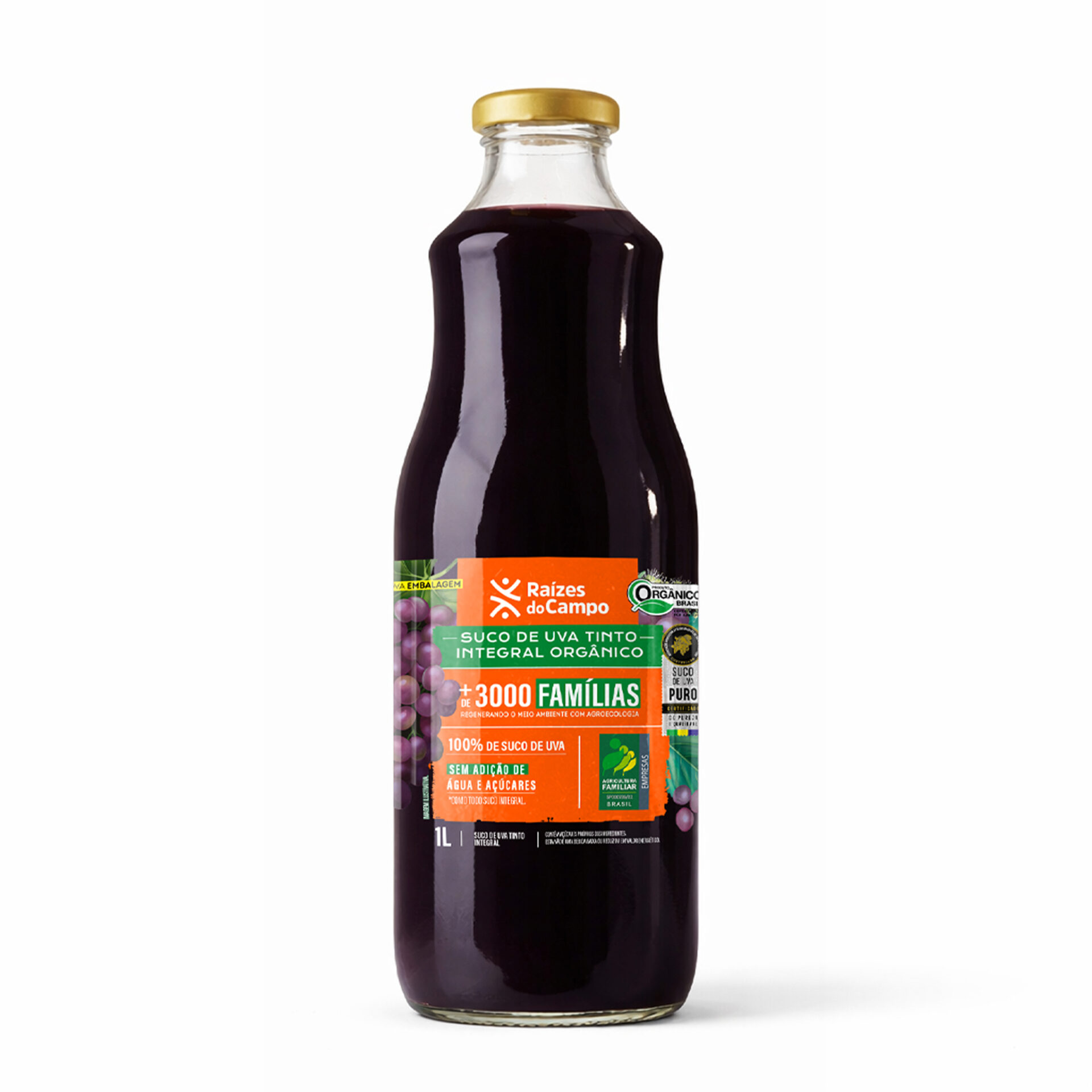 Suco de Uva Integral Orgânico (1 Litro)