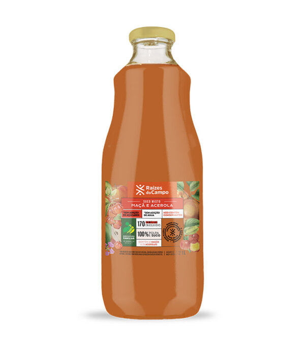 Suco de Acerola e Maçã Integral 1 Litro (Pack com 6) - Imagem 2