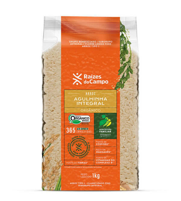 Arroz Agulhinha Integral Orgânico 1kg - Imagem 2