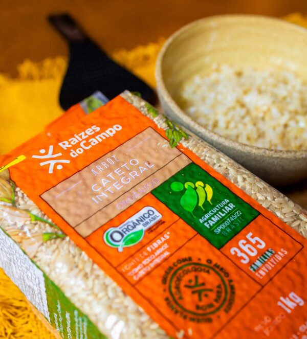 Arroz Cateto Integral Orgânico 1kg (Pack com 3) - Imagem 3
