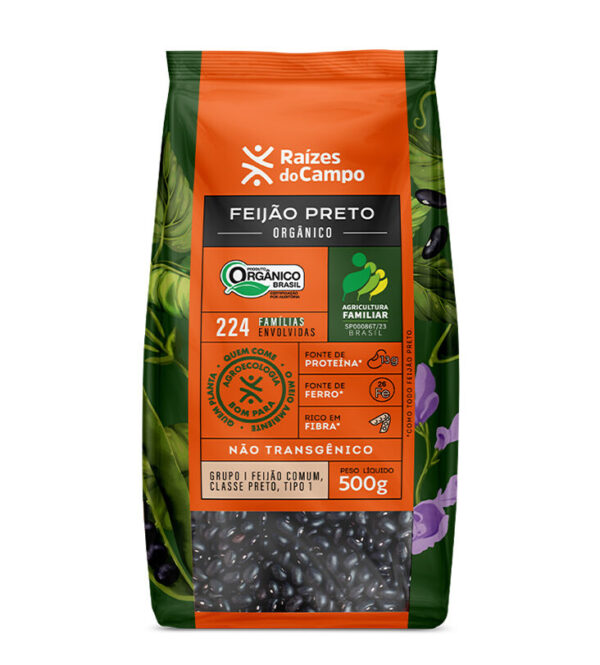 Feijão Preto Orgânico 500g (PACK COM 3) - Imagem 2