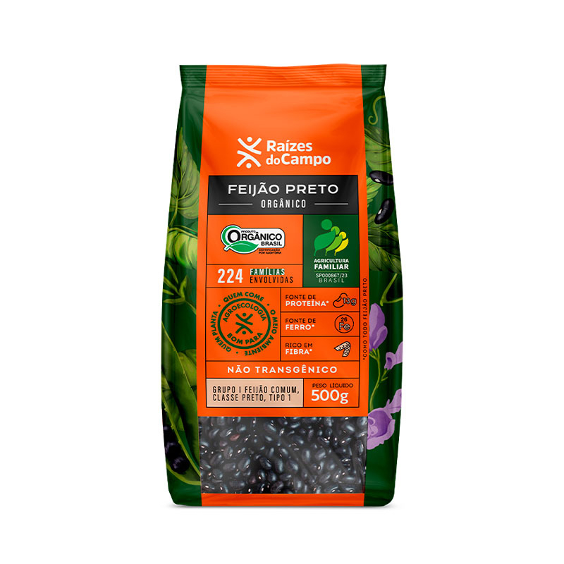 Feijão Preto Orgânico 500g (PACK COM 12)