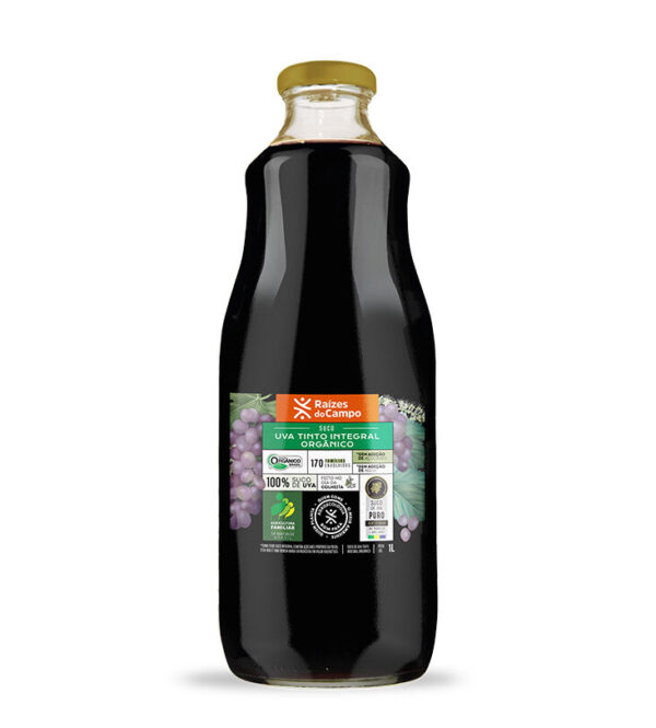 Suco de Uva Integral Orgânico 1 Litro (Pack com 6) - Imagem 2