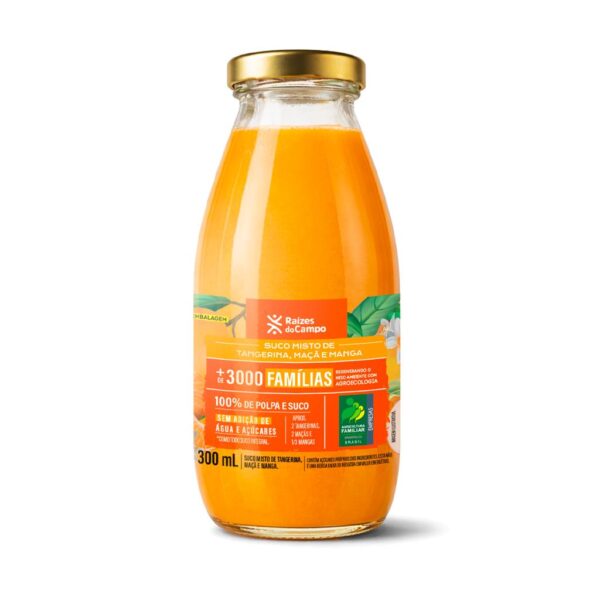 Suco Misto de Tangerina, Maçã e Manga (300ml)