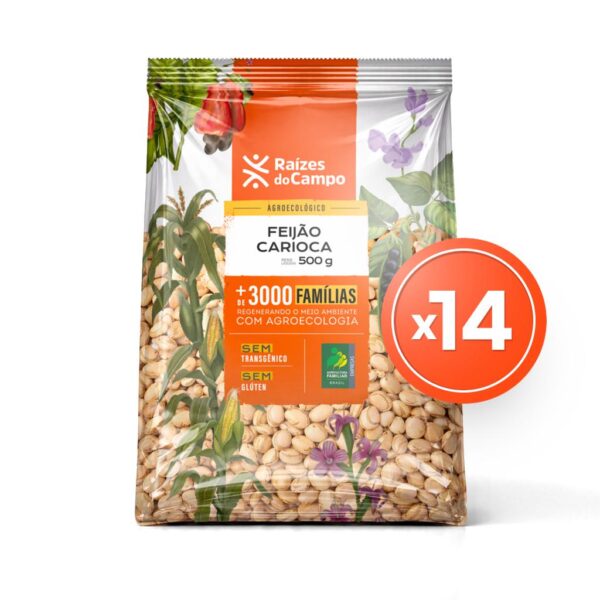 Pack - 14 Unidades de Feijão Carioca (500g)
