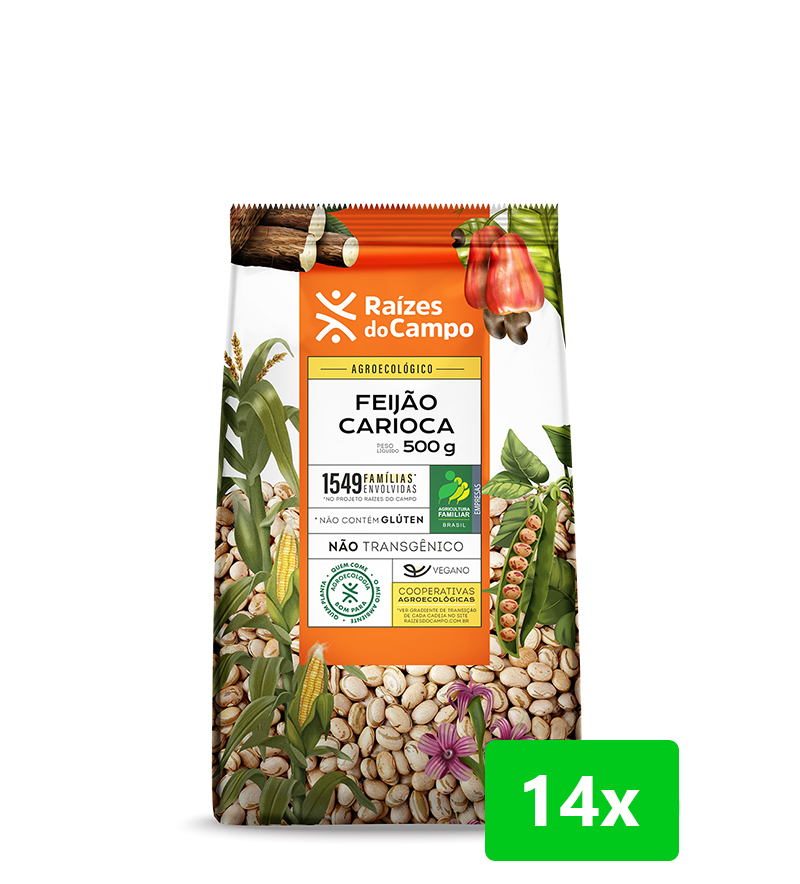 Feijão Carioca 500g (Pack com 14)