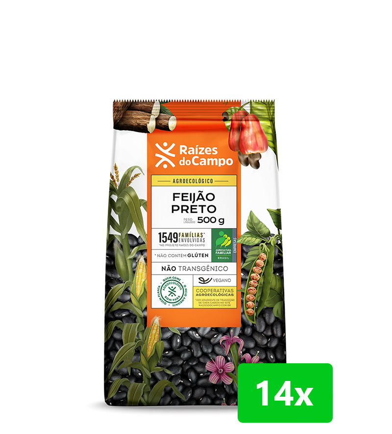 Feijão Preto 500g (Pack com 14)