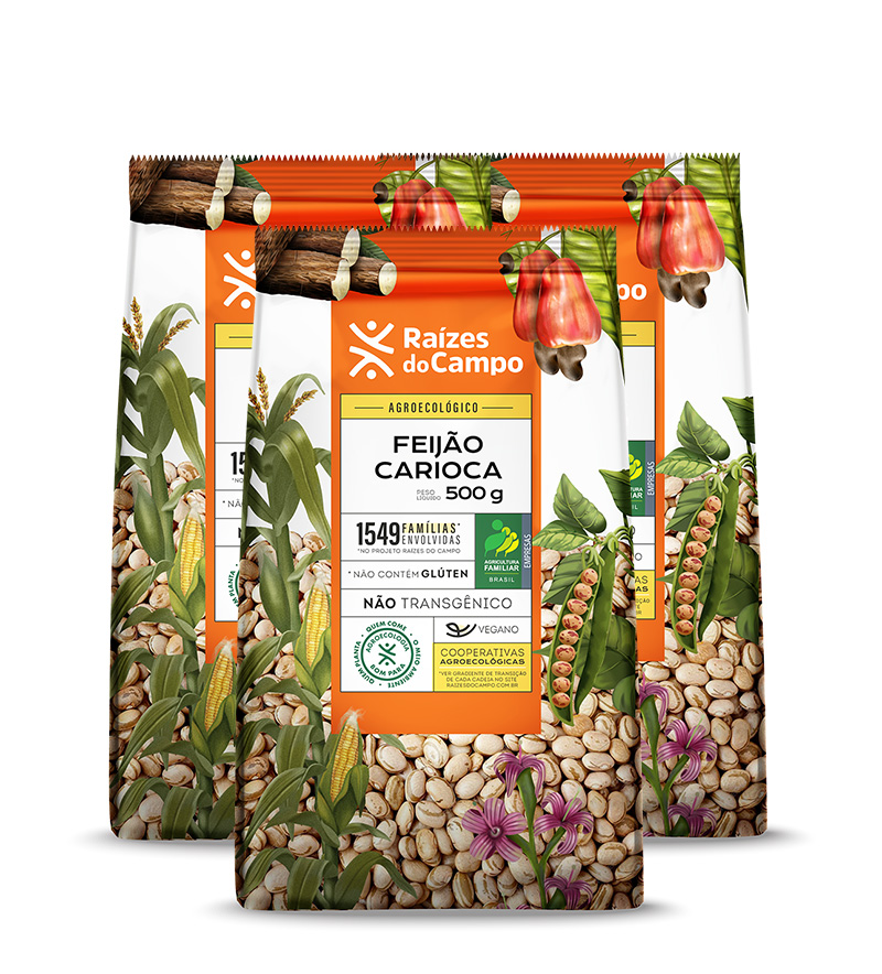 Feijão Carioca 500g (Pack com 3)