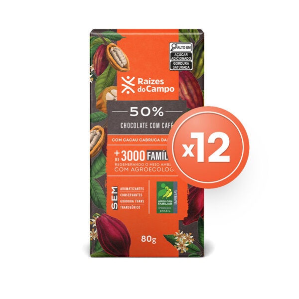 Chocolate 50 com café 12x